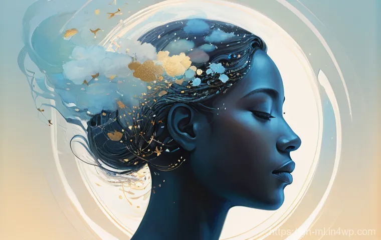 언어적 편향과 미디어 리터러시 - **Prompt:** A thought-provoking digital artwork titled "The Deluge of Information." The image featur...