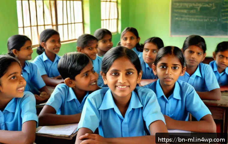 언어적 편향을 다룬 최신 연구 동향 - A vibrant classroom scene in rural Bangladesh showing a diverse group of children speaking different...